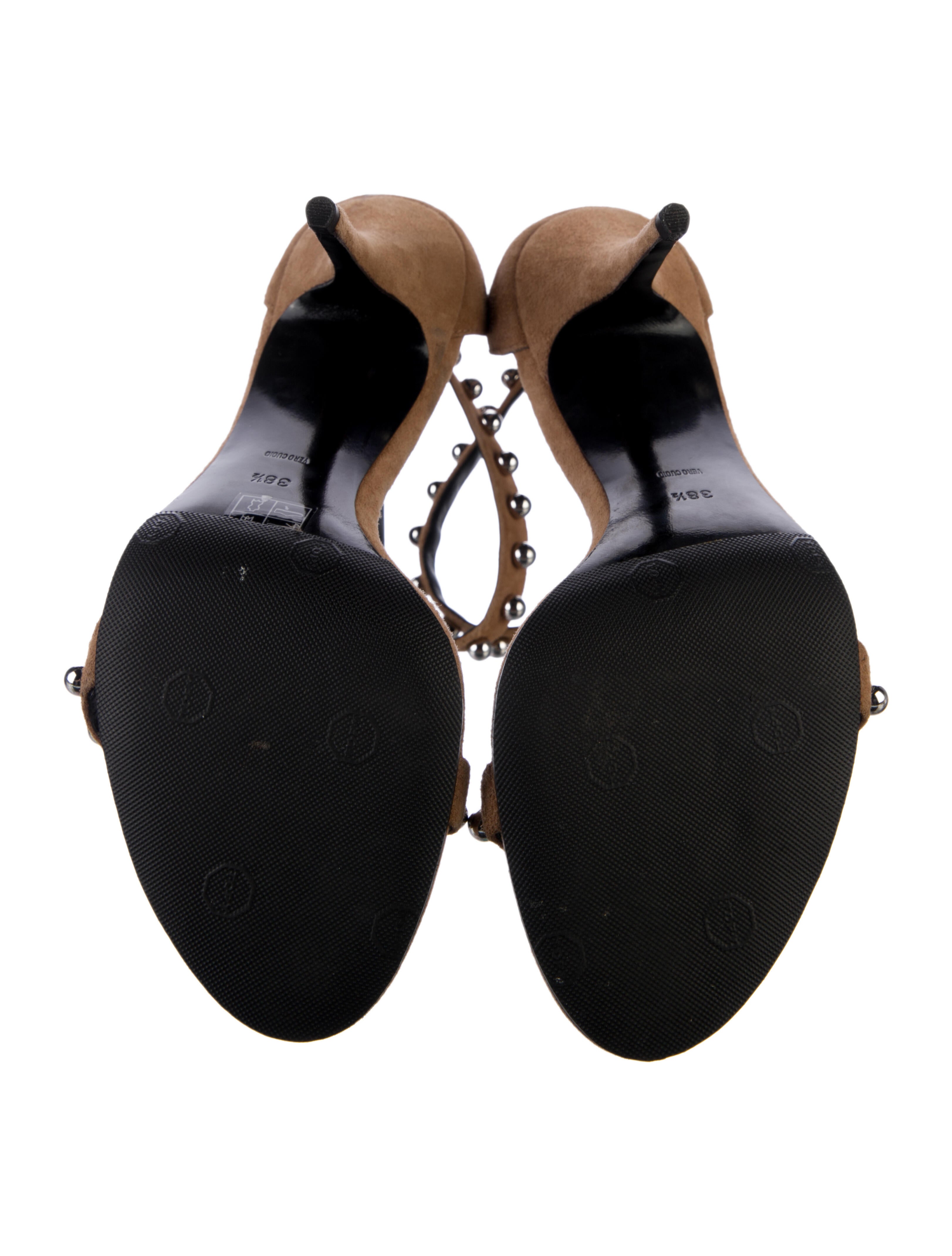 Alexander Wang Suede Studded Accents Sandals